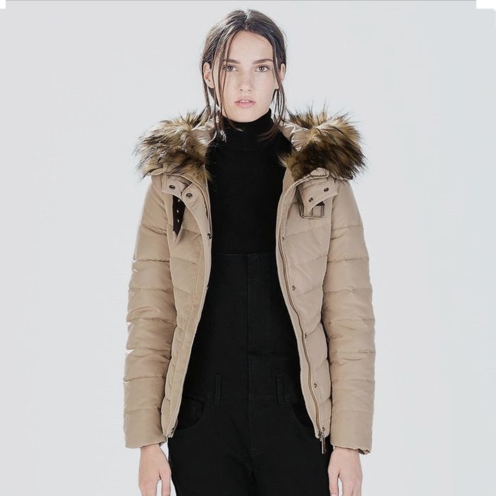 NWT Zara Quilted Anorak
